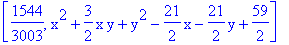 [1544/3003, x^2+3/2*x*y+y^2-21/2*x-21/2*y+59/2]